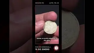 Moneda de 2 &frac12; Centavos, Venezuela, acu&ntilde;ada en 1877