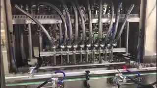 Linear automatic fish sauce filling and packaging machine
