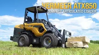 Vermeer ATX850 compact articulated loader in action