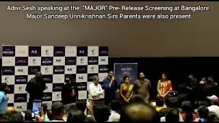 Adivi Sesh speaking at the 