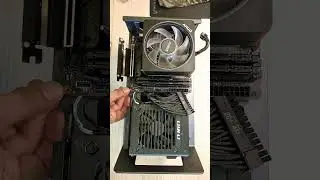 Installing the motherboard in our itx case Xproto #augaming #gaming #miniitx #itx