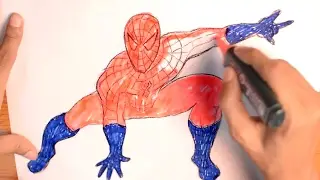 Spiderman Coloring Pages For Kids and How to Color Spiderman a Video for Toddlers | Coloring Books