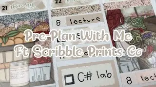 Pre-Plan With Me | Ft Scribble Prints Co | B6 Cloud
