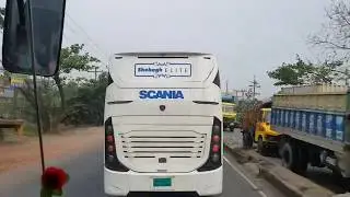 Hanif VOLVO B9R vs Shohagh SCANIA K-410 | VOLVO BUS, SCANIA BUS | Dhaka-Chattogram Highway | Multi-👬