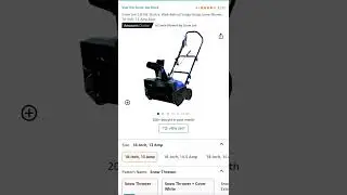 53 % off Snow Joe SJ618E Electric Walk-Behind Single-Stage Snow Blower, 18-inch, 13-Amp,Blue