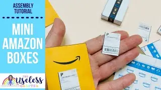 DIY Mini Amazon Boxes and Packages  Assembly Tutorial | Amazon Package Ornament  The Useless Crafter
