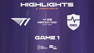 Highlights T1 vs NS | Game 1 | Match 100 | LCK 2025