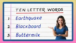 10 Letter Words in English | 10 Ten Letter Words | Simple 10 Letter Words