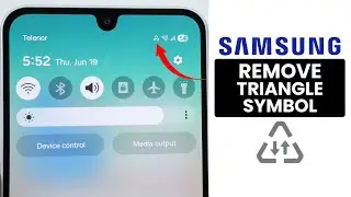 How to Remove Triangle Symbol (icon) on Samsung Phone