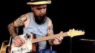 Cigarbox Guitar Johnny B Goode - TABS Available