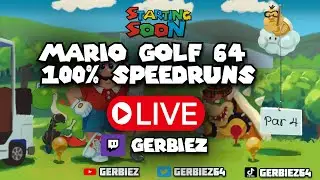New Year New SPEEDRUNS!! Mario Golf 64 100% Speedruns for PB/WR! Mario Tennis GDQ Prep after