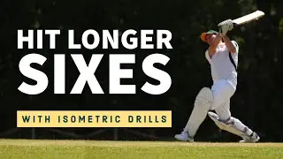 Hit Long Sixes With Isometric Drills❗️Hip to shoulder seperation for batsman
