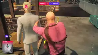 HITMANIST vs B1RIDDLER | in Santa Fortuna |【HITMAN 2 - Ghost Mode】