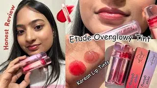 Etude Over Glowy Tint ✨ Honest Review + Swatches | Korean Lip Tint