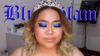 Blue Glam Makeup Look in 4K