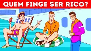 Apenas Mestres dos Enigmas Chegam ao Final 😈🧠 | +50 Desafios de Lógica