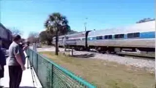 Amtrak Trains 91 & 92 Coming And Going