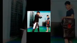 Shin kick hiting