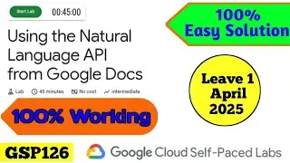 Using the Natural Language API from Google Docs || GSP126 || #qwiklab #qwiklabsarcade #GSP126