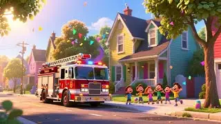 Fire Truck Rescue Song 🚒🎵 | Fun Kids Song & Nursery Rhyme | Songs for Toddlers & Preschoolers
