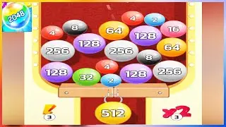 2048 Balls Ball Merge Games 2021 - Gameplay Walkthrough - Levels 1-20
