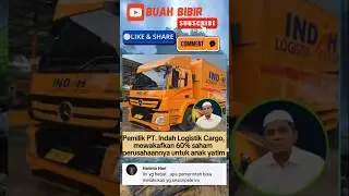 Pemilik PT Indah Logistik Cargo mewakafkan 60% saham perusahaannya untuk anak yatim...