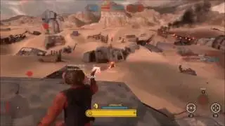 Star Wars Battlefront Nien nunb gameplay: Holding the line for a quick victory