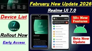 Realme February New Update List 2026 | Realme UI 7.0 February Update 2026 | Realme UI 7.0 Update