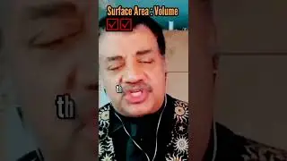 Surface area to volume ratio❗#surfaceareaandvolume #neildegrassetyson  #startalk #earthcore #physics