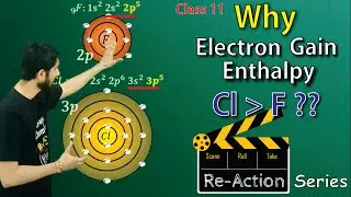 Why Electron Gain Enthalpy of Cl is greater than F? || Re-Action Series || 05 || Ajay Jadeja Sir ||