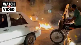 Fires and smoke on Tehran streets as protests continue
