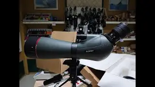 SV406 25-75x100 HD Spotting Scope FMC Dual Focus Long Range for Bird Watching Wildlife