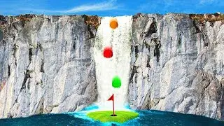 MILE HIGH WATERFALL HOLE IN ONE! (Golf It)
