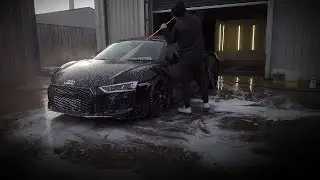 Fixing Audi&rsquo;s Awful Bodywork Job! Audi R8 Single stage correction and standing mark removals!