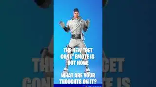 NEW GET GONE EMOTE in Fortnite | (In-Game Showcase) #Shorts