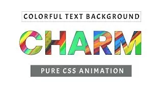 Colorful text background animation using css | Tutorial for Beginners