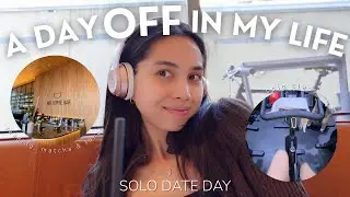 DAY OFF IN MY LIFE: Solo Date Day | sweat & tonic spin class, reading, cafe