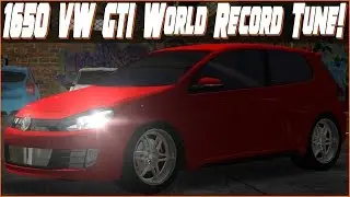 1650 Volkswagen GTI World Record 9.6 Turf Tune! Racing Rivals Tunes