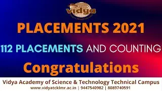 112 Placements for 2020 - 2021 Batch. Congratulations all.