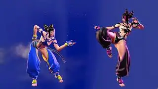 SF6 ➱ Juri Pre-order Color Mod Showcase (Spider Suit Chaps)