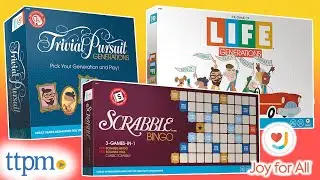 Joy for All Game Trio - Life Generations, Trivial Pursuit Generations and Scrabble Bingo