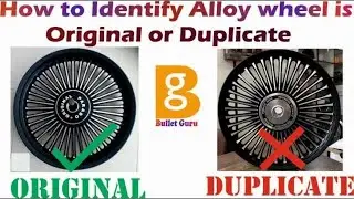 How to Identify Alloy wheel is Original or Duplicate.