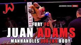 Juan Adams manhandles 300 LBS body at Fury FC