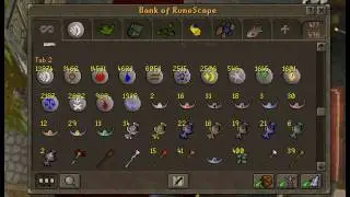Runescape Wiz Frobozz bank and achievements video