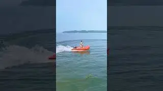 Inflatable cushion boat installation pre operation control front steering wheel throttle gear