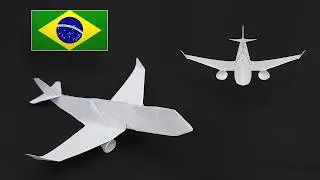 Origami: Avião de Papel Realista - Instruções em Português BR