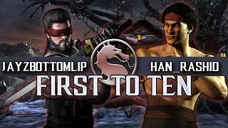 Mortal Kombat X: Han Rashid vs JayZsbottomlip FT10 (WOW!)