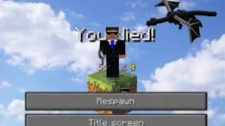 MINECRAFT UM BLOCO EP 3: UM CREEPER DESTRUIO MINHA ILHA