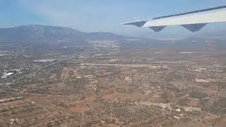 Προσγείωση στο αεροδρόμιο Ελ.Βενιζέλος Αθηνών.Landing on Athens city -Greece airport.