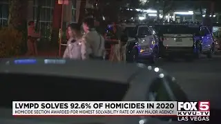 LVMPD homicide detectives awarded for highest solve rate in country among major departments